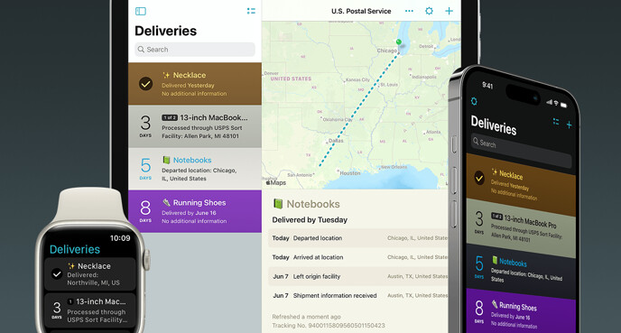 Deliveries 9.5 for iOS screenshot