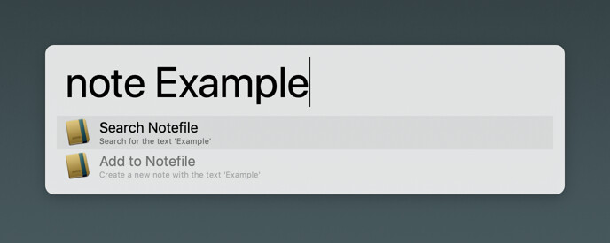 Notefile Alfred Workflows screenshot
