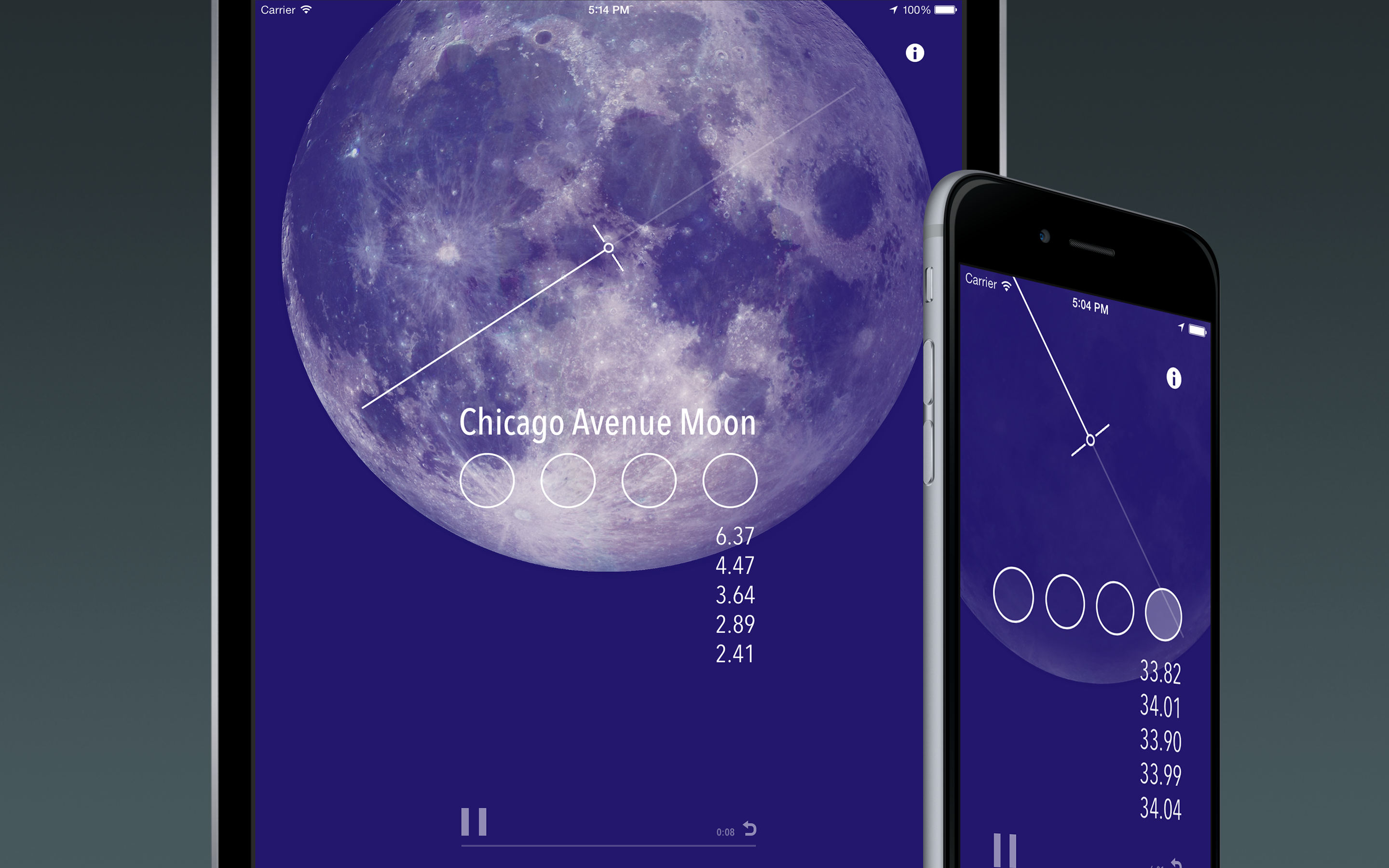 Chicago Avenue Moon 2.0 ~ iPhone and iPad ~ Junecloud