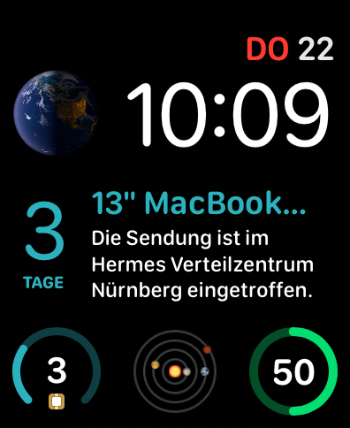 Deliveries for Apple Watch screenshot