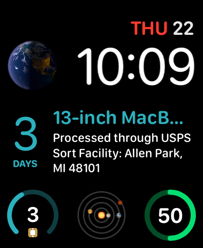 Deliveries for Apple Watch screenshot